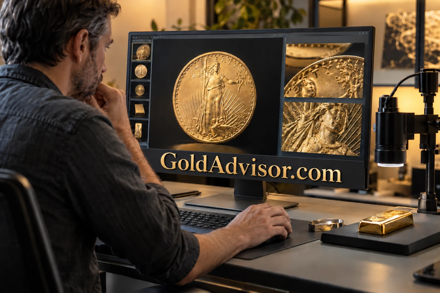 Illustrative GoldAdvisor.com concept: An independent gold research publication